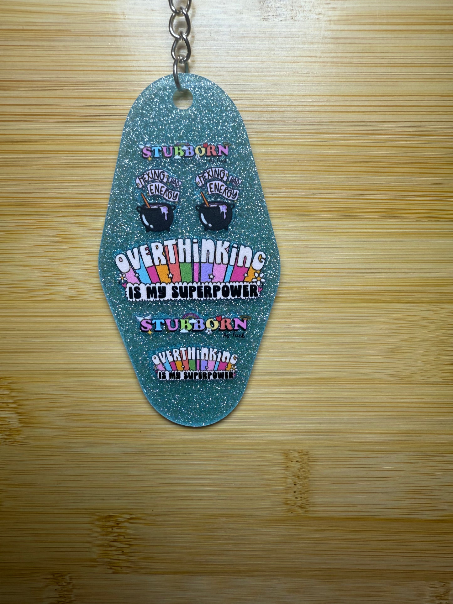 Overthinking Hotel Keychain
