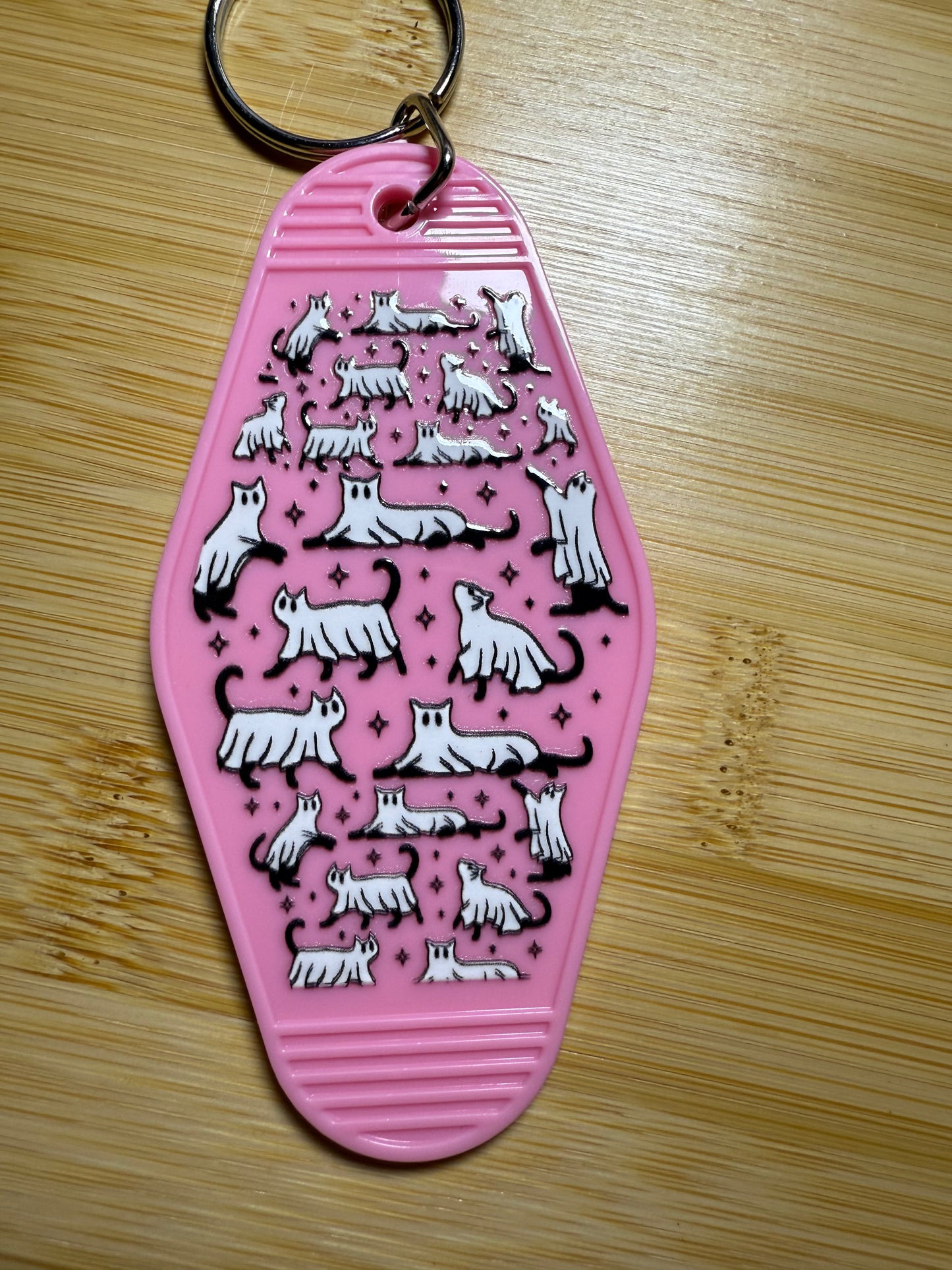 Ghost cat Keychain