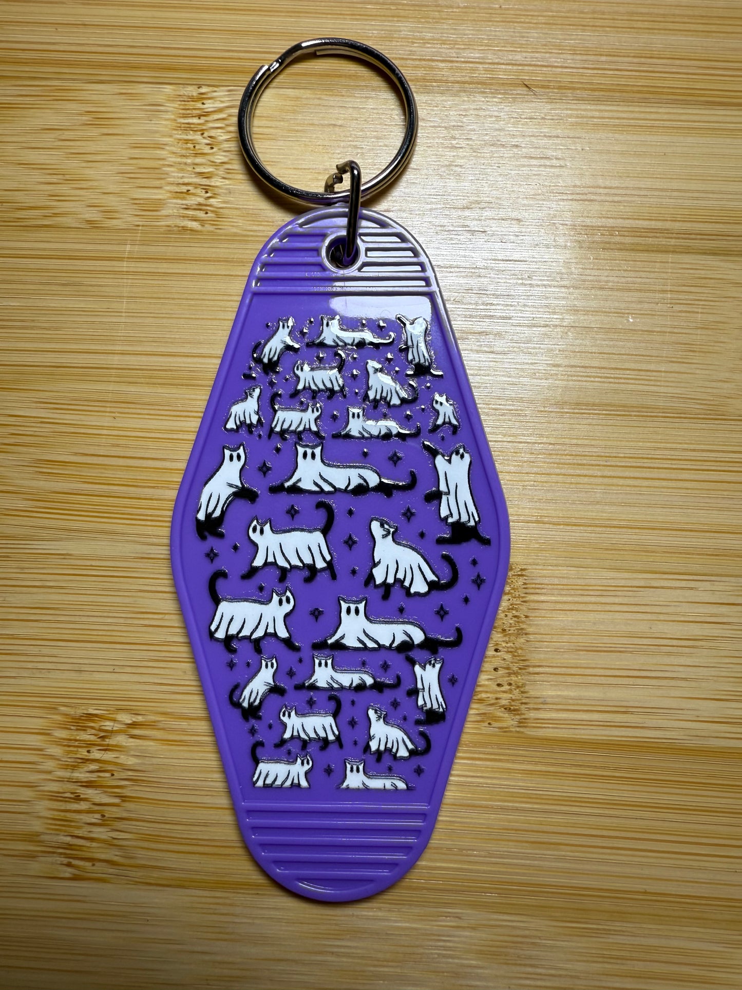 Ghost cat Keychain