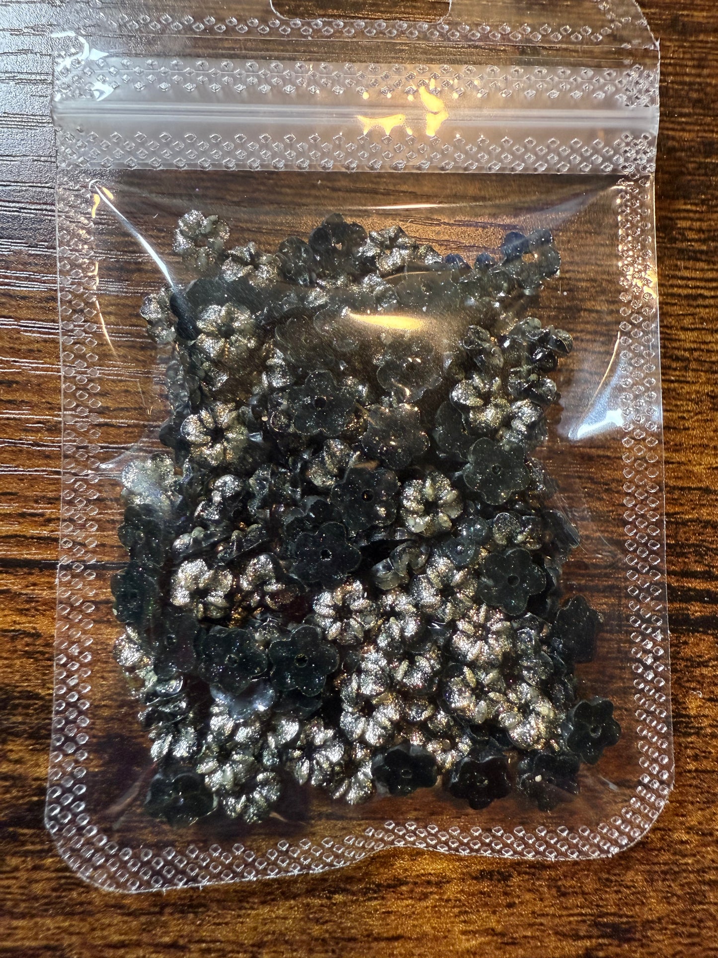 Black and Silver Flowers