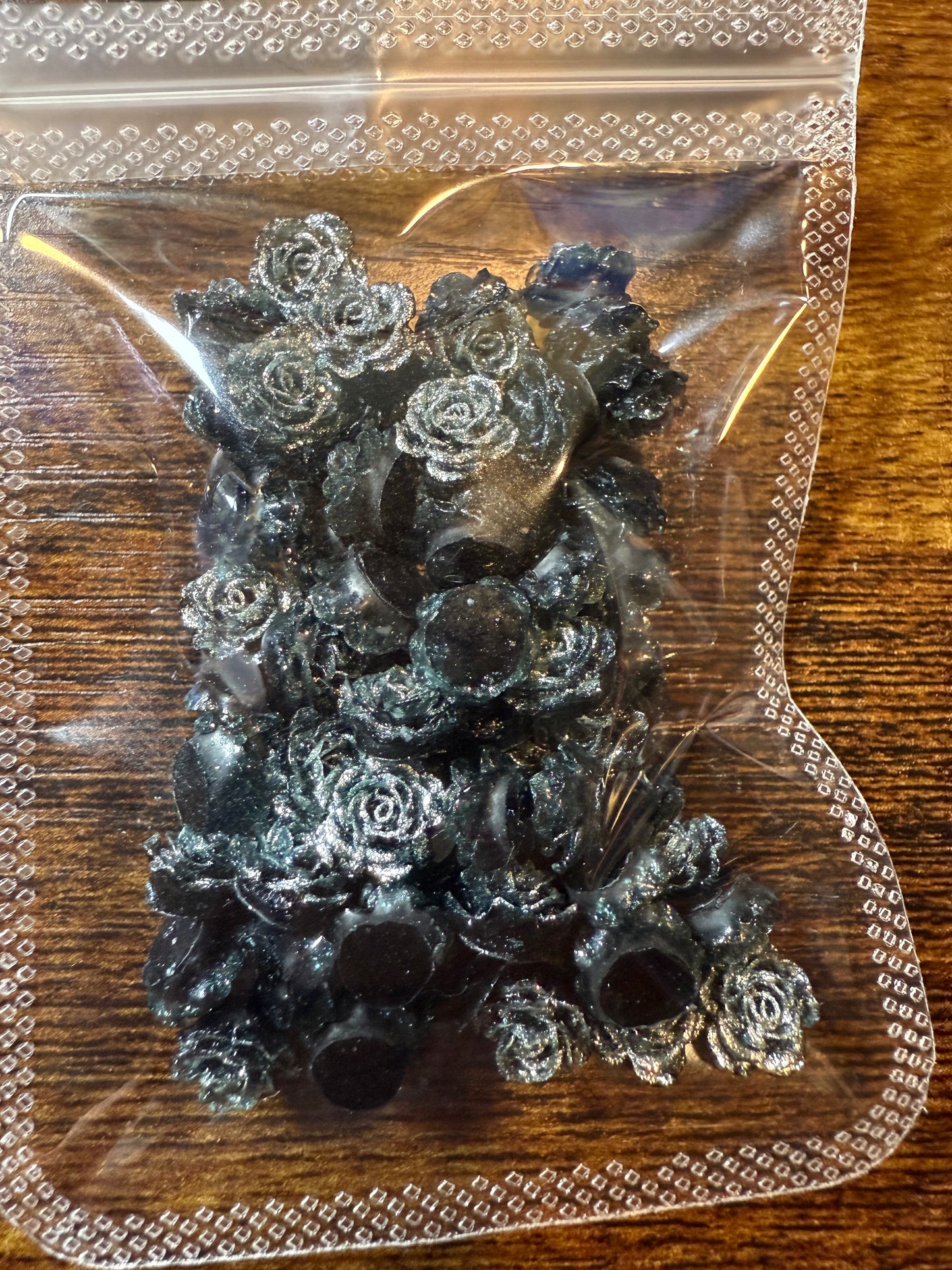 Black Soft Flowers