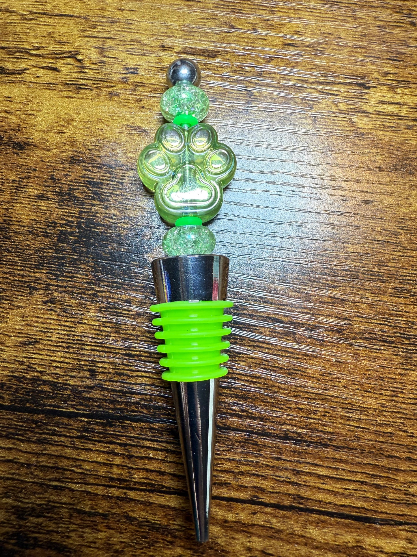 Green Paw Wine Stopper