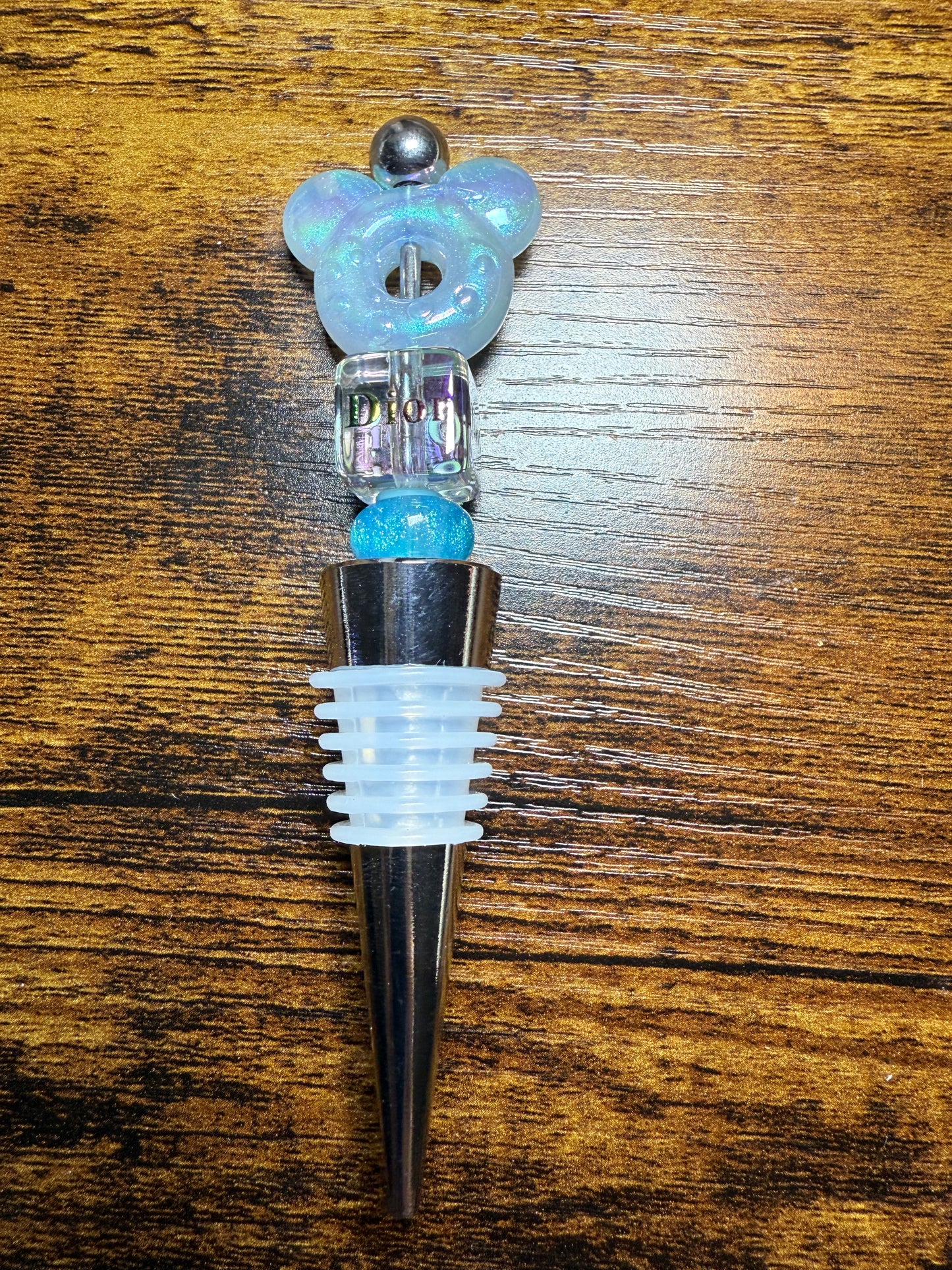 Blue Wine Stopper