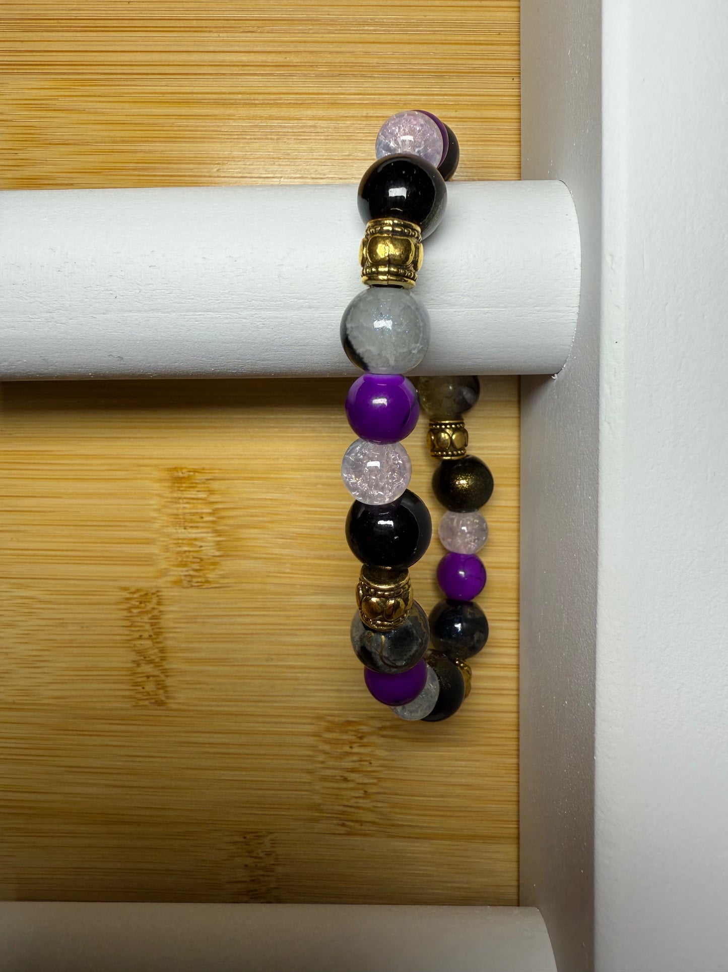 Black and Purple Bracelet