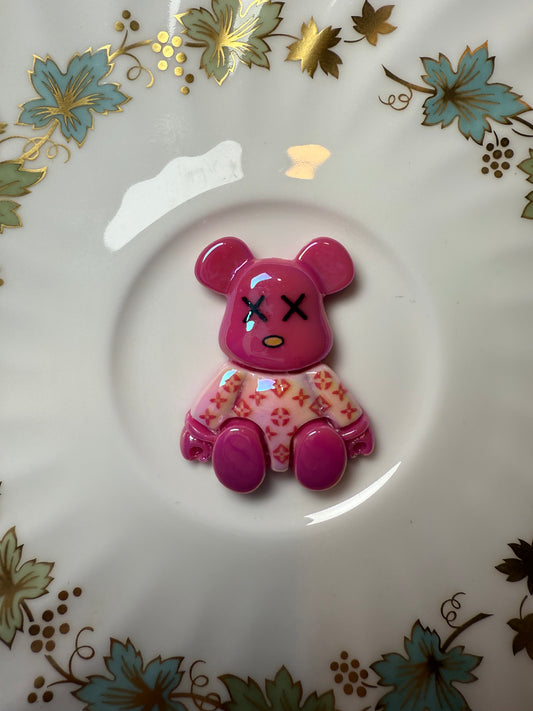 Dark pink Bear charm