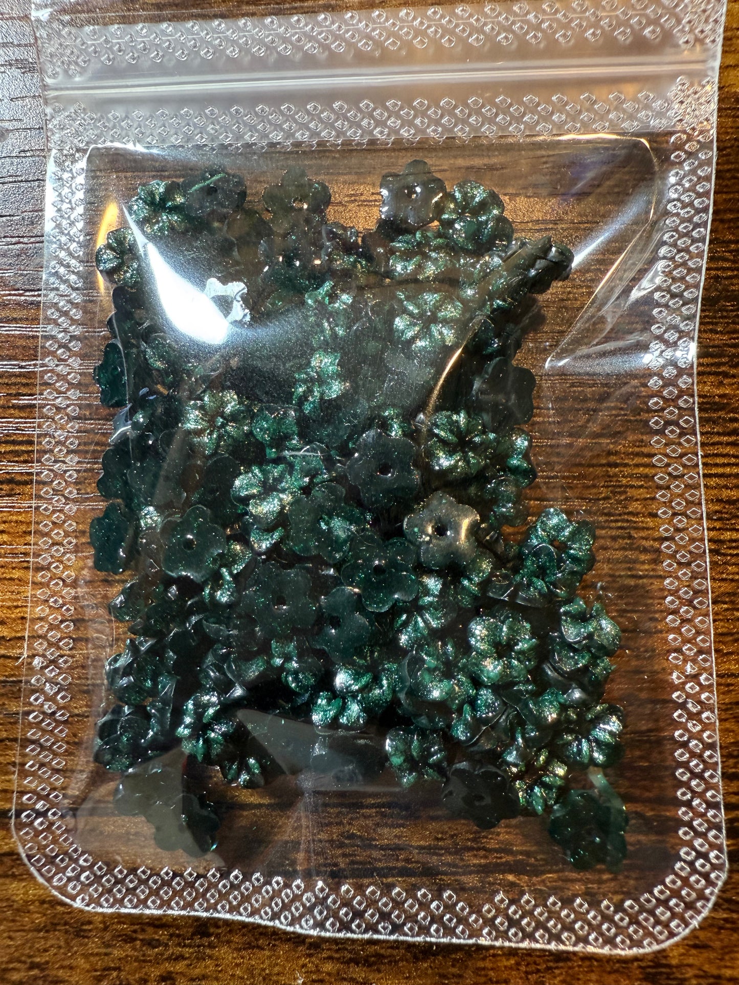 Green and Black Flowers