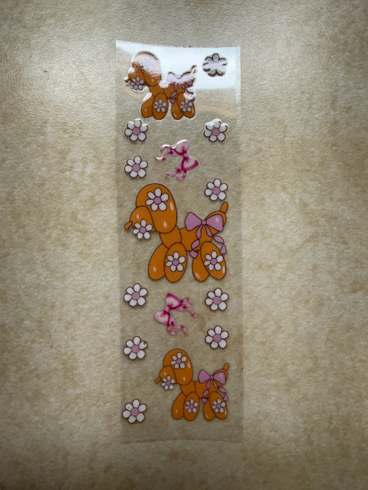 Orange Ballon Dog Pen Wrap