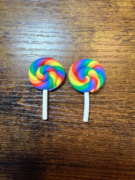 Rainbow Lollipop Charm